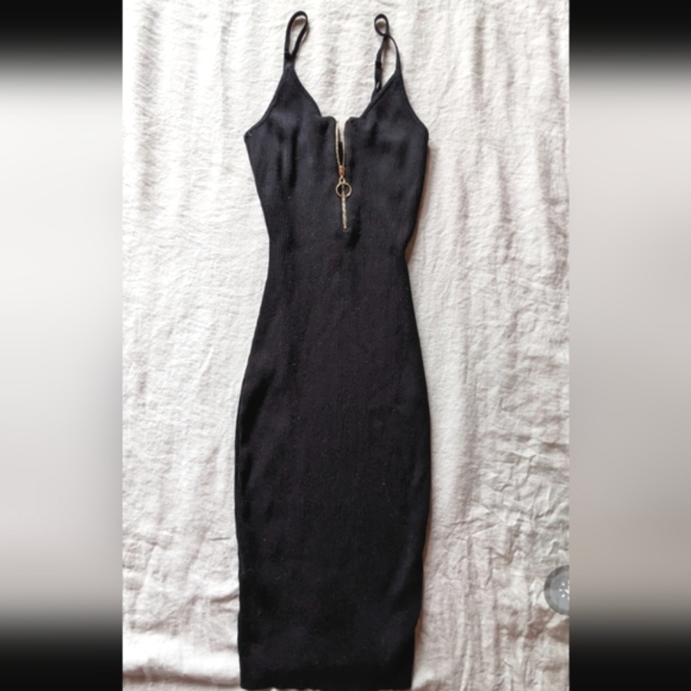 Sexy black Midi dress.